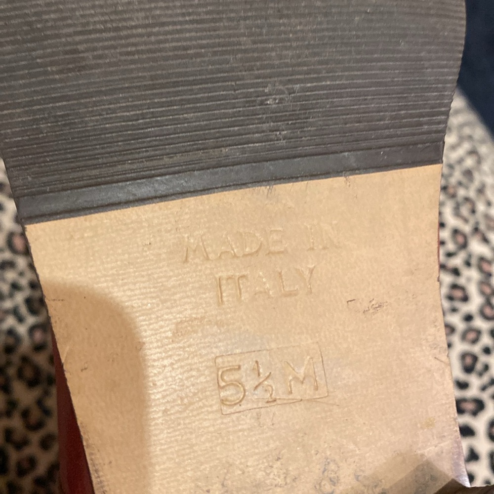 Lace up leather flaps boot made a Italy size 5 1/2 - Picture 5 of 5